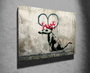 Wallity Lienzo Decorativo Banksy WY21 (70 x 100 cm)